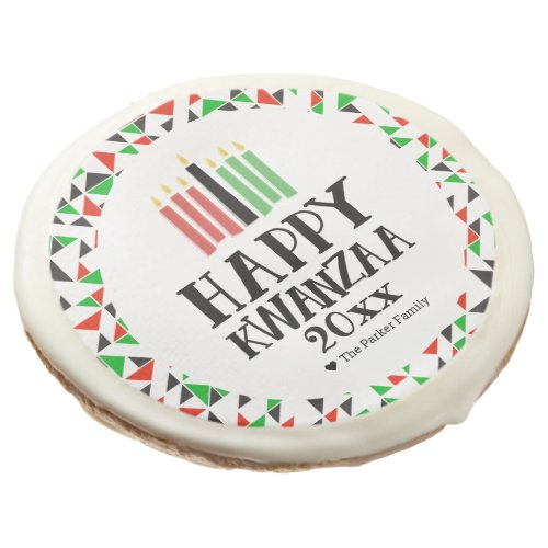 Days of Kwanzaa  Custom Family Name  Sugar Cookie