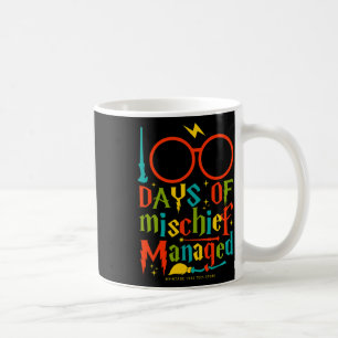 Days Of Mischief Managed Teacher Kid 100th Day Of Coffee Mug