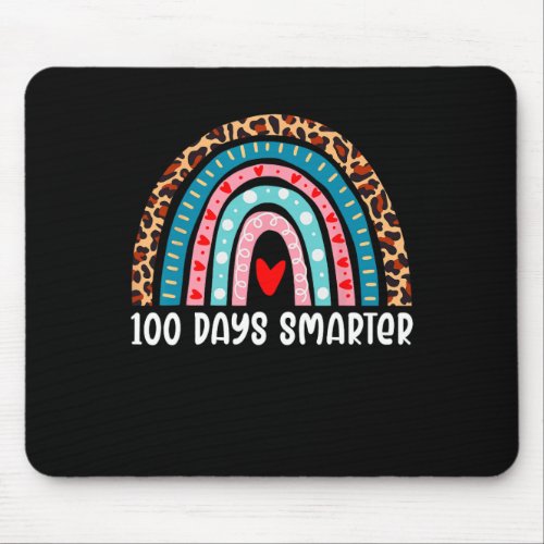 Days Of School 100 Days Smarter Teacher Student He Mouse Pad