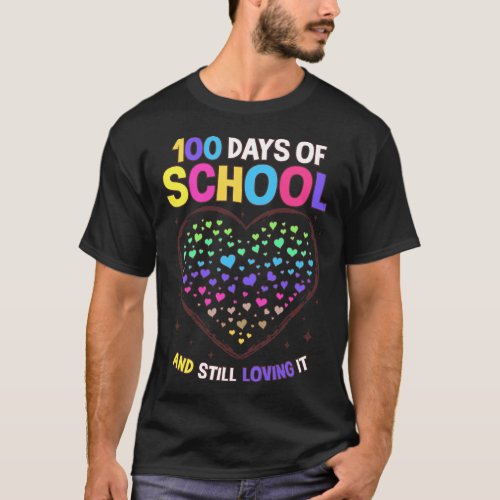 Days Of School 100th Day Of School Teacher Student T_Shirt