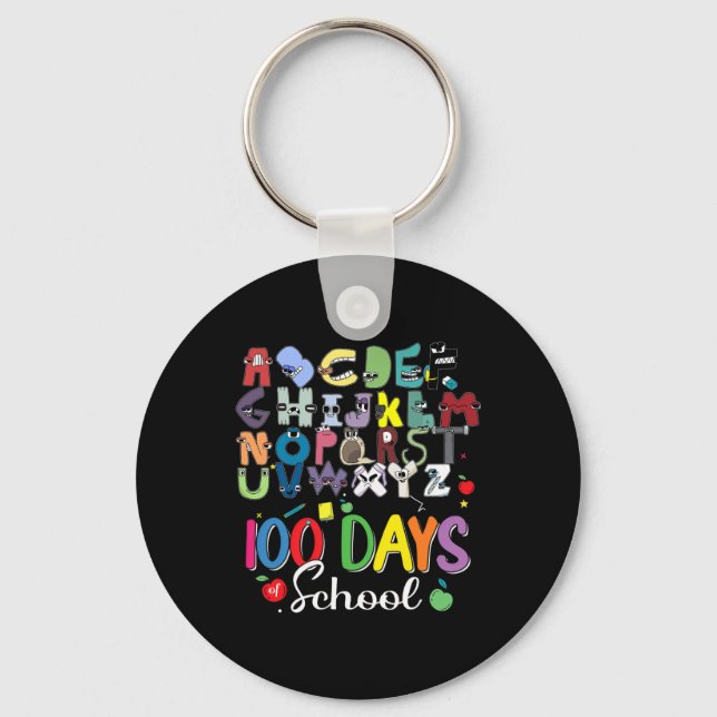 Days Of School Alphabet Lore Abc's School Costume  Keychain (Front)