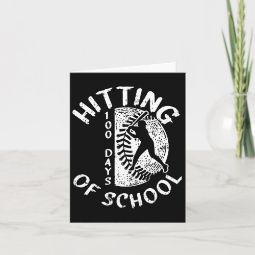 Days Of School Baseball Player Teacher Student Gif Card