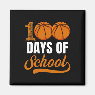 Days Of School Basketball Player Boy Girl Magnet