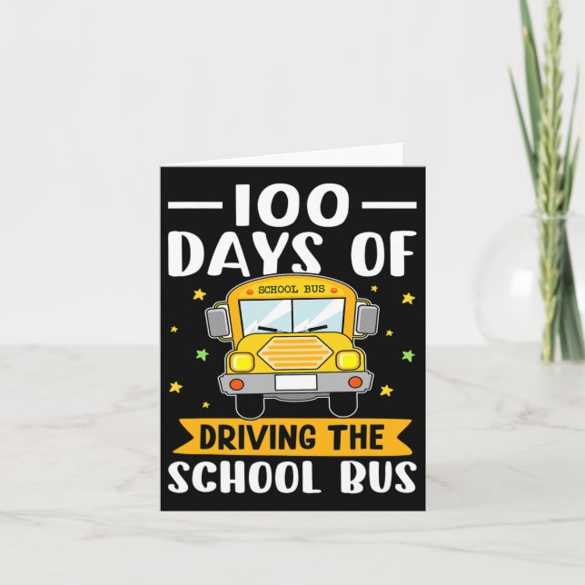 Days Of School Bus Driving 1  Card (Front)