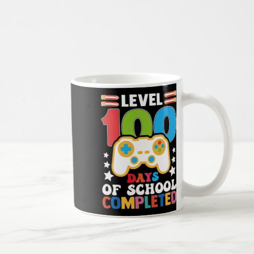 Days Of School Completed Gamer Gifts Boy Level Up  Coffee Mug