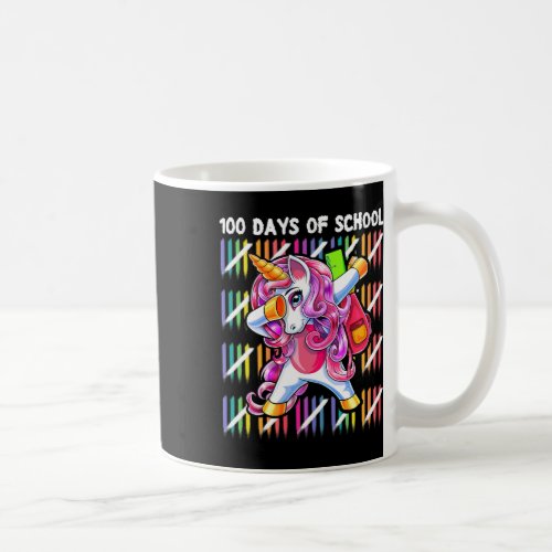 Days Of School Dabbing Unicorn Backpack Gift For G Coffee Mug