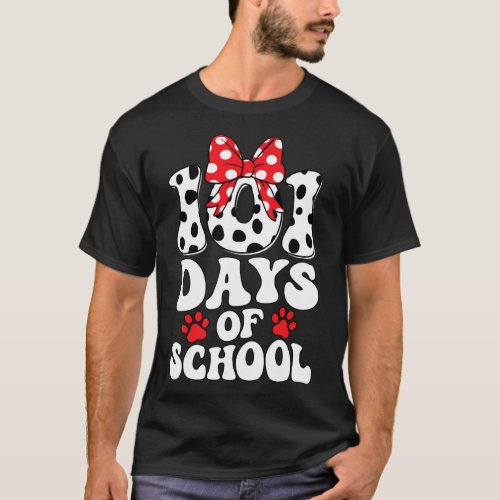 Days Of School Dalmatian Dog 100 Days Smarter Boys T_Shirt