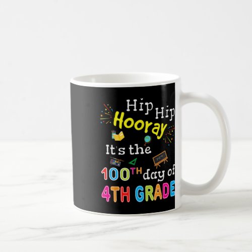 Days Of School Gift For Kids Boys 4th Grade Teache Coffee Mug