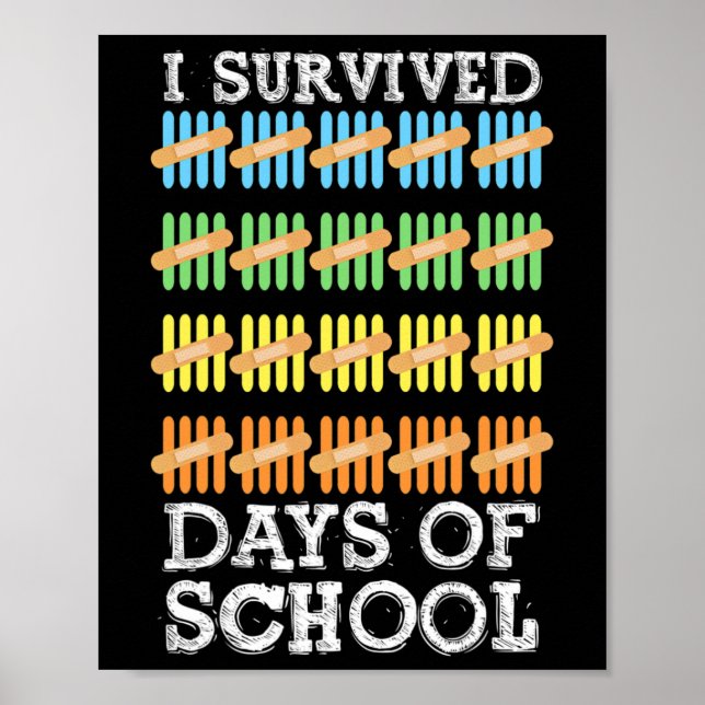 Days Of School Kids  Poster (Front)