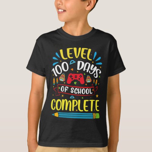 Days Of School Level Completed Gamer Video Games  T_Shirt