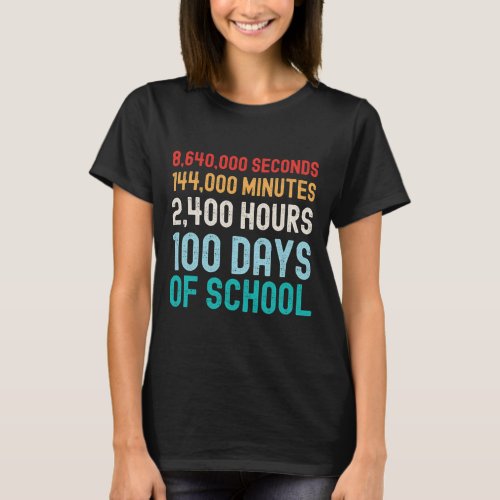 Days Of School Math  T_Shirt