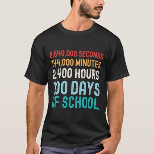 Days Of School Math  T_Shirt