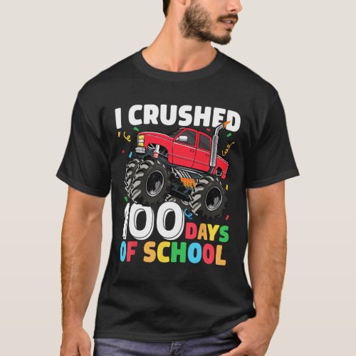 Days Of School Monster Truck 100th Day Of School B T_Shirt