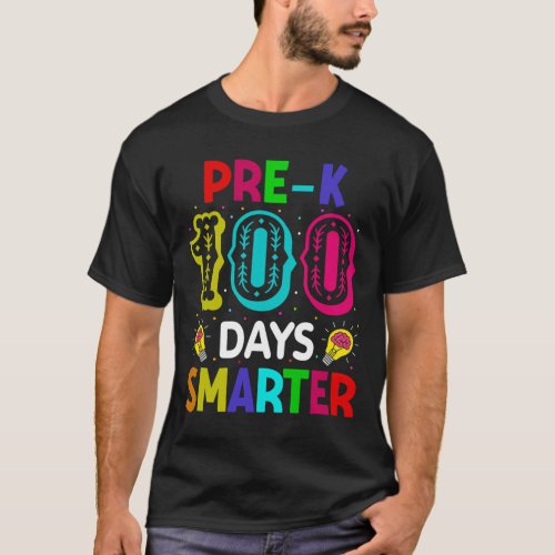 Days Of School Pre_k Smarter Teacher Student  T_Shirt