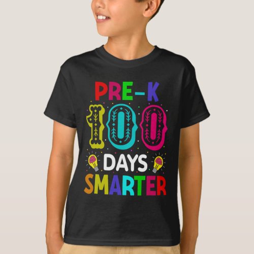 Days Of School Pre_k Smarter Teacher Student  T_Shirt