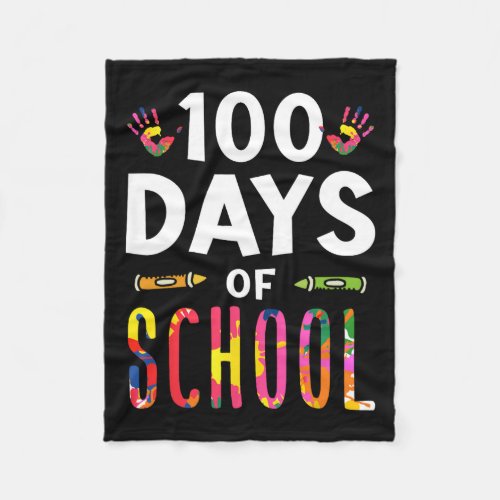 Days Of School Sayings Cute Team Sweet  Fleece Blanket