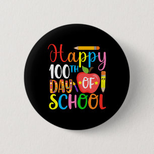 Days Of School Teacher And Student 3 Button