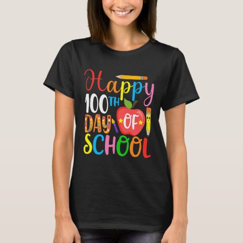 Days Of School Teacher And Student 3  T_Shirt