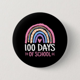 Days Of School Teacher Kids 100th Day Of School Ra Button