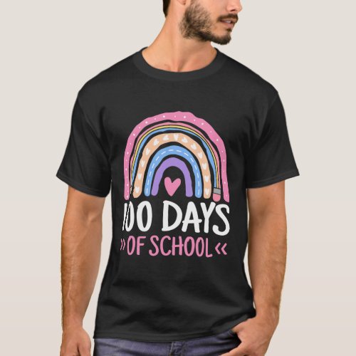 Days Of School Teacher Kids 100th Day Of School Ra T_Shirt