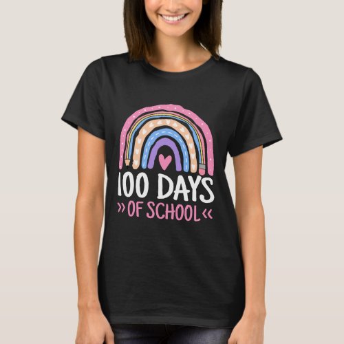 Days Of School Teacher Kids 100th Day Of School Ra T_Shirt