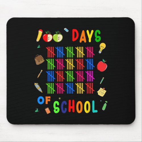 Days Of School Teacher Students First 100 Days Sm Mouse Pad