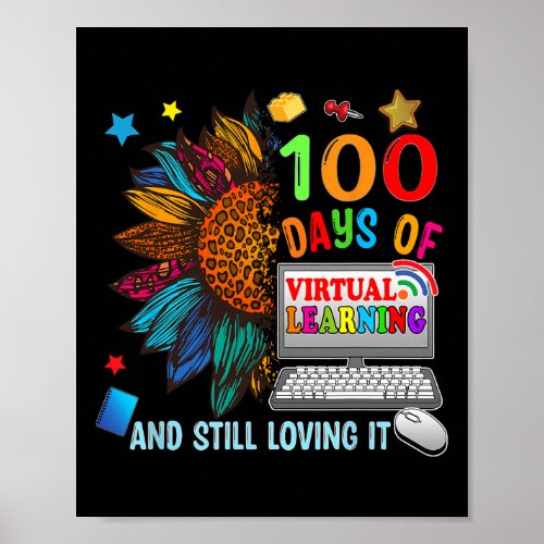 Days Of School Teacher Virtual Learning Still Lovi Poster