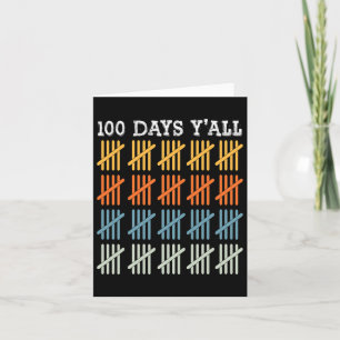 Days Of School Tee Kids 100th Day Of School  Card