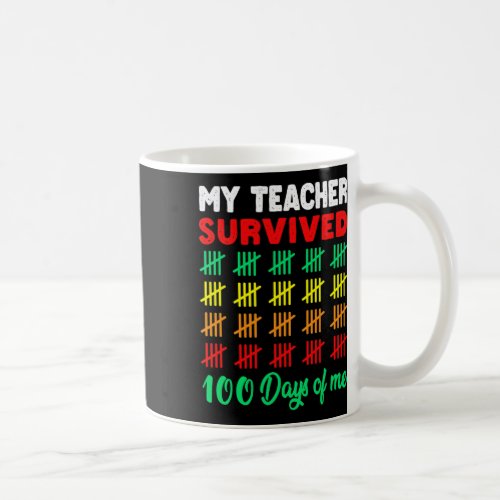 Days Of School Tee Kids 100th Day Of School Costum Coffee Mug