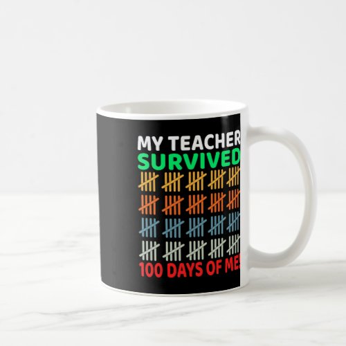 Days Of School Tee Kids 100th Day Of School Costum Coffee Mug