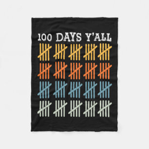 Days Of School Tee Kids 100th Day Of School Fleece Blanket