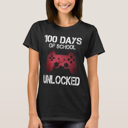 Days Of School Unlocked Gamer Boys Kids Girls  T_Shirt