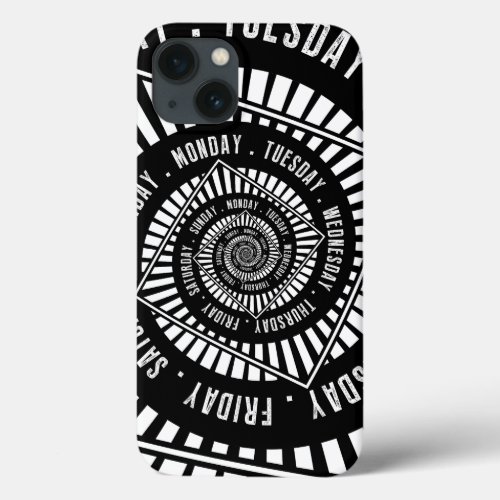 Days of the Week iPhone 13 Case