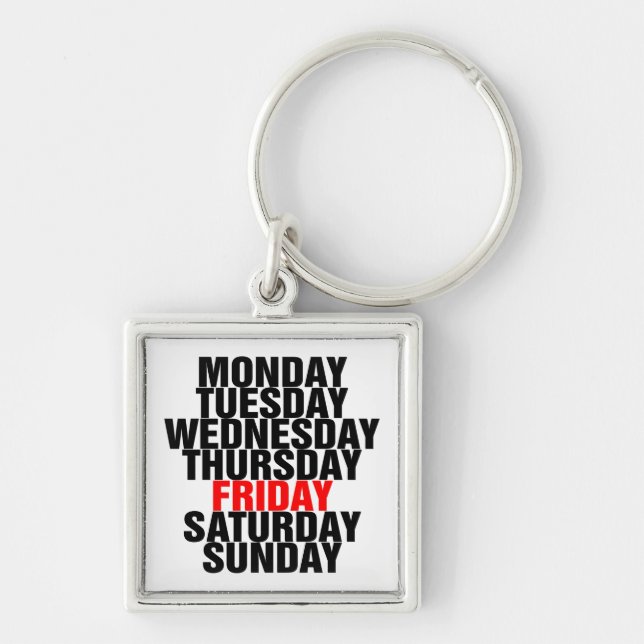 Days of the Week Keychain (Front)