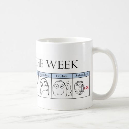 Days of the Week Memes Coffee Mug