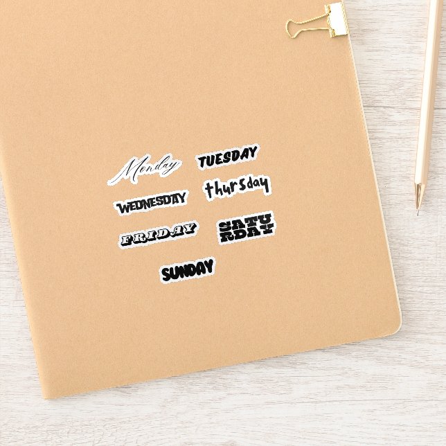 Days of the Week Stickers Set (Notebook)