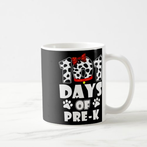 Days School Pre K Dog 100 Days Smarter Students Te Coffee Mug