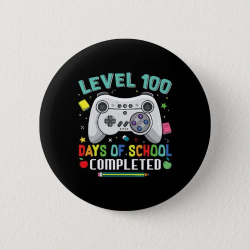 Days School Video Gamer 100th Day Teacher Student  Button