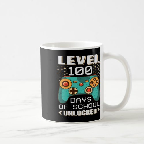 Days School Video Gamer 100th Day Teacher Student  Coffee Mug