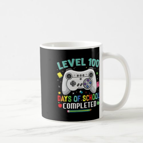 Days School Video Gamer 100th Day Teacher Student  Coffee Mug