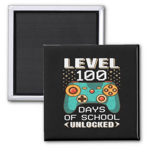 Days School Video Gamer 100th Day Teacher Student  Magnet