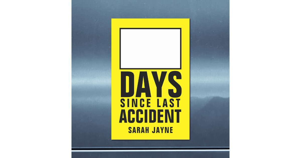 Days Since Last Accident Dry Erase Sheet Zazzle