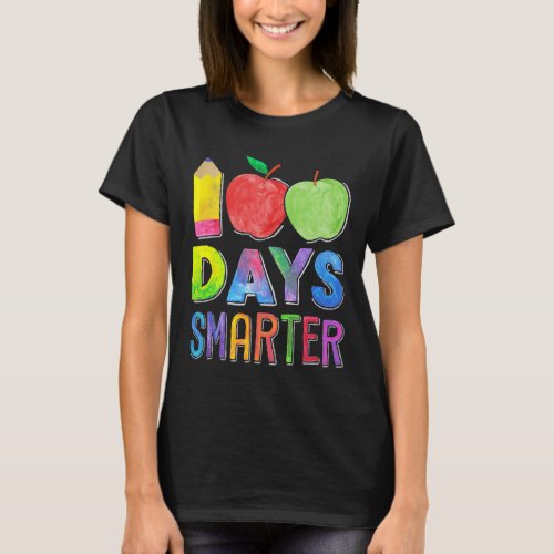 Days Smarter 100th Day Of School Women Teacher 1  T_Shirt