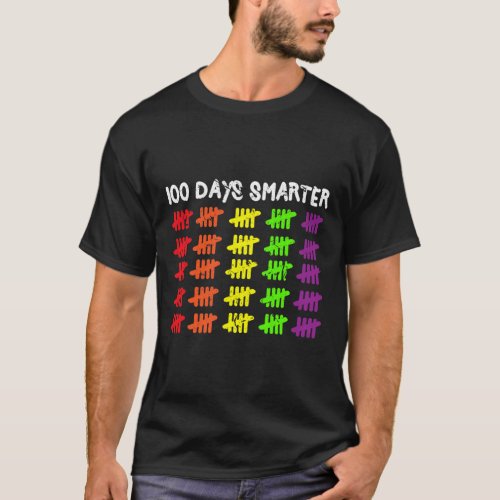 Days Smarter Counting Hash Marks Days Of School  T_Shirt