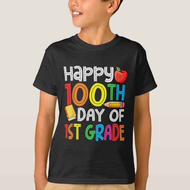 Days Smarter First Grade 100th Day Of School 1st G T-Shirt (Front)