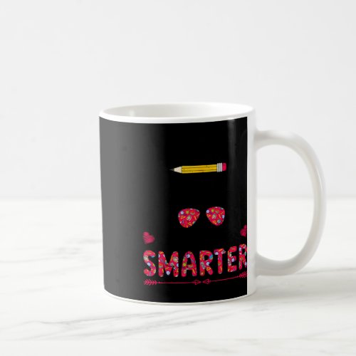 Days Smarter Girls Messy Bun Hair 100th Day Of Sch Coffee Mug