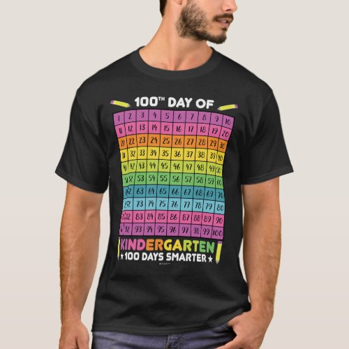 Days Smarter Kindergarten Students 100th Day Of Sc T_Shirt