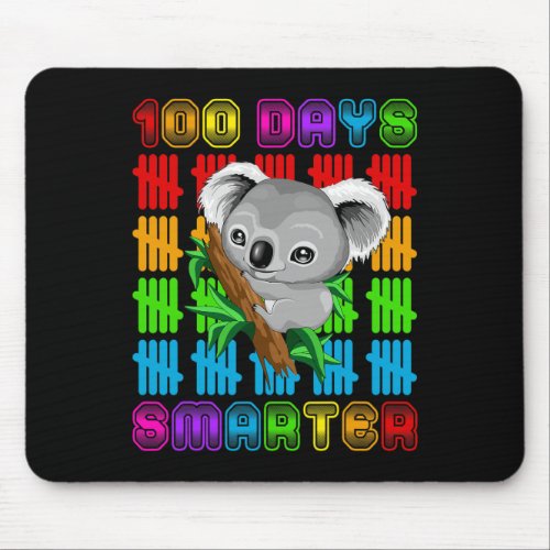 Days Smarter Koala Bear Lovers Happy 100th Day Of  Mouse Pad