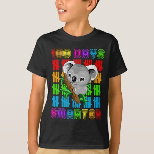 Days Smarter Koala Bear Lovers Happy 100th Day Of  T_Shirt