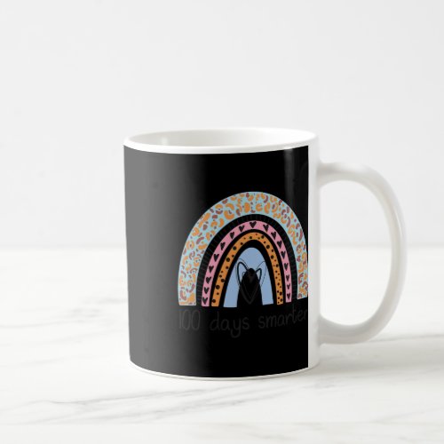 Days Smarter Leopard Rainbow For 100th Day Of Scho Coffee Mug